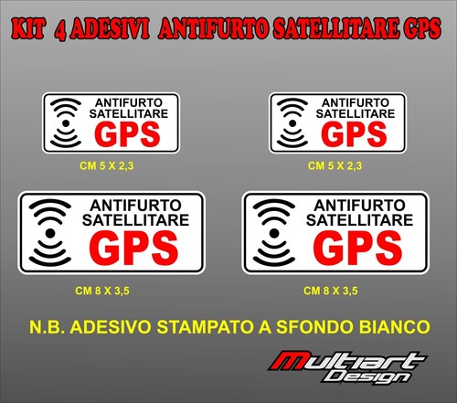 Adesivi antifurto gps allarm - antifurto,